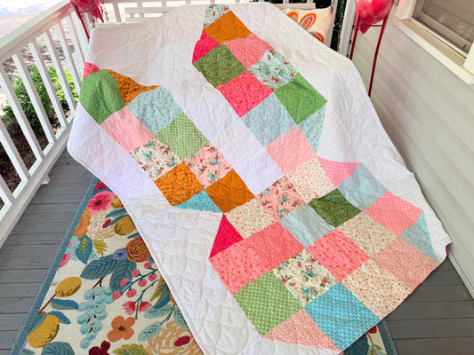 64x96 Bunny Head Finished Quilt