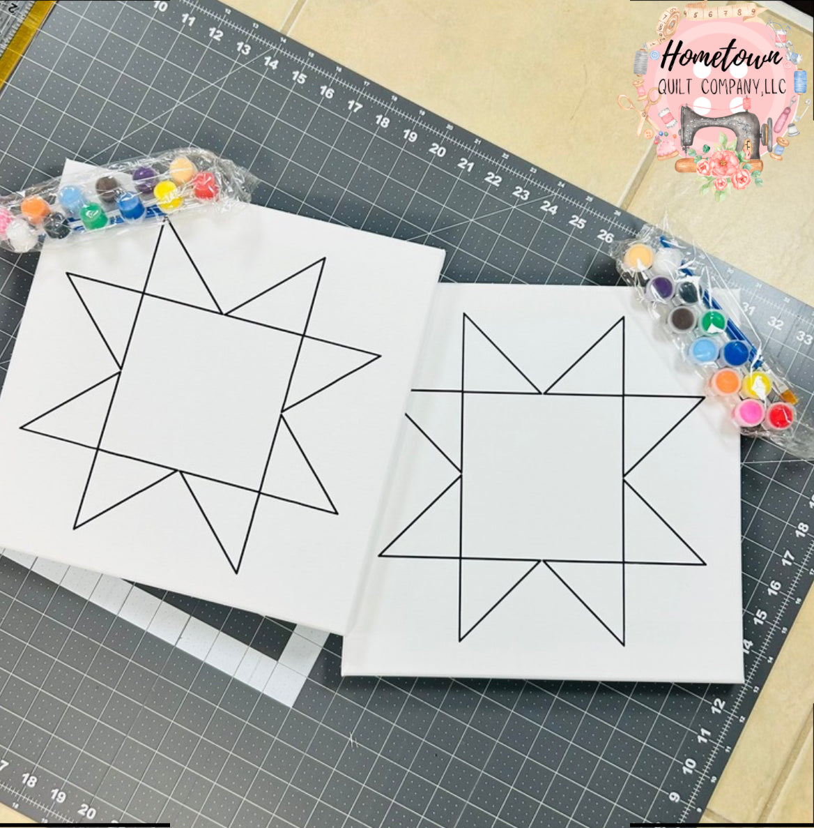 Canvas Quilt Block Painting Kit