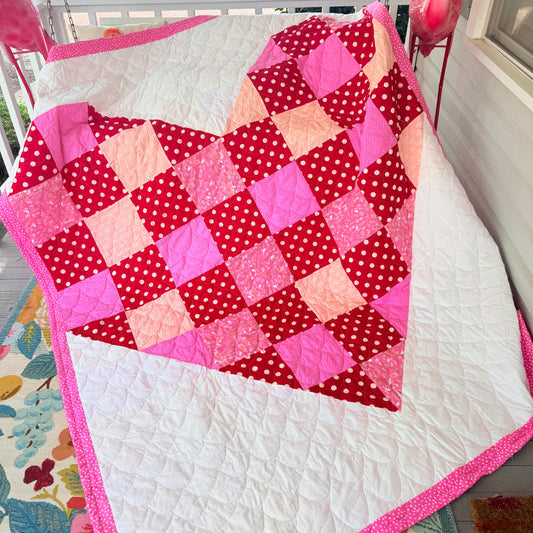 75x95 Love is in the air Finished Quilt