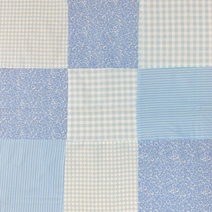 66x86 inch My First Quilt  • Scrappy Blues