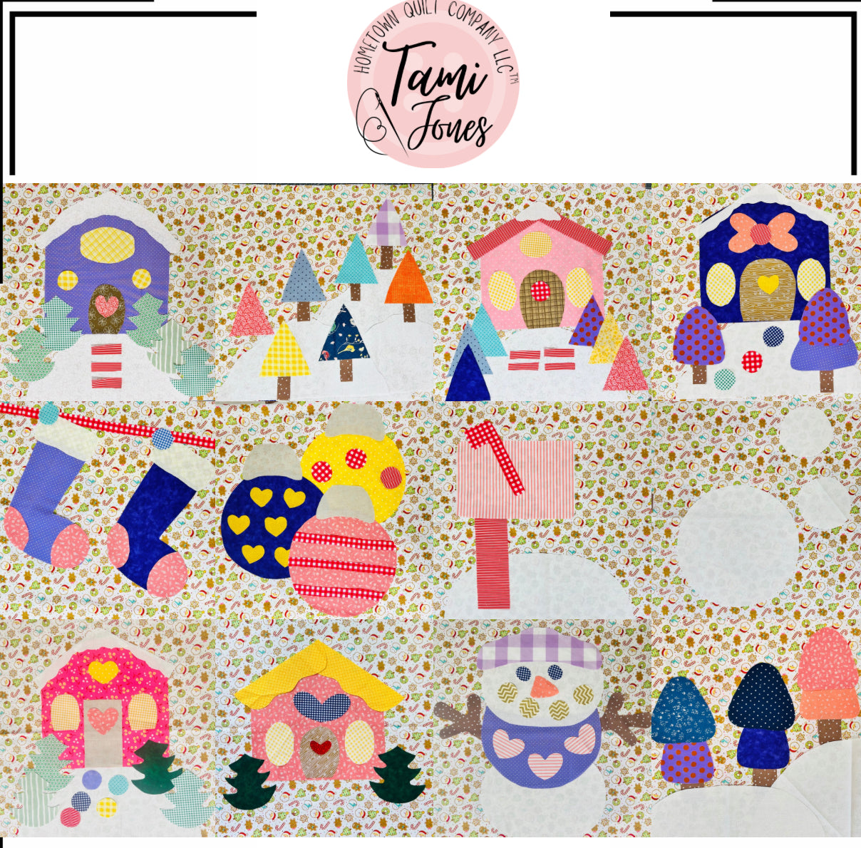 Gingerbread Appliqué Template Set