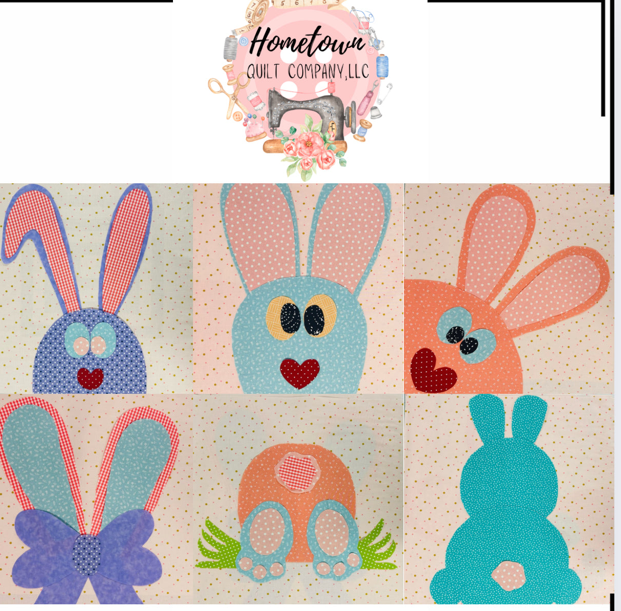 Bunny Appliqué Set