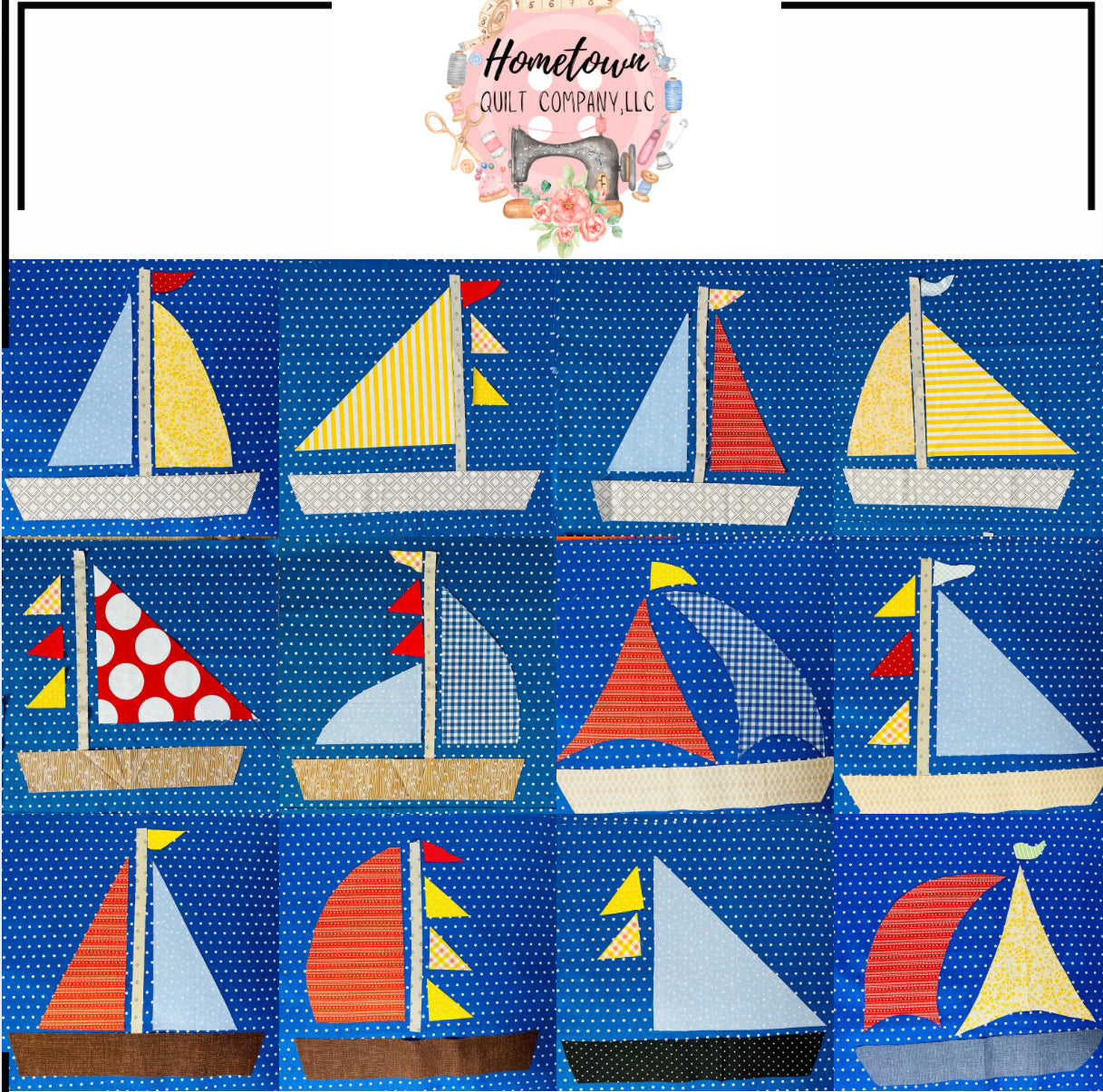 Sailboat Appliqué Template Set