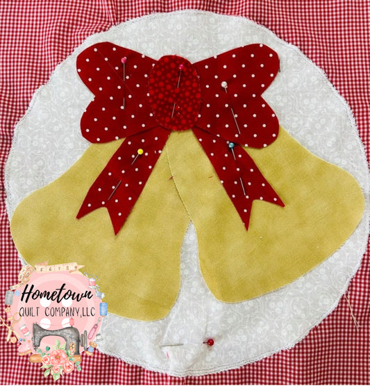 Bells Two 12x12 Appliqué