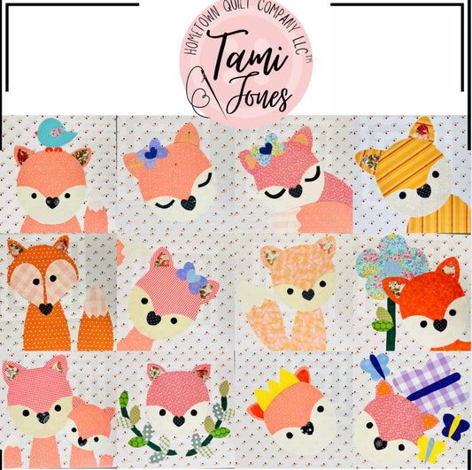 Fox Appliqué Template Set