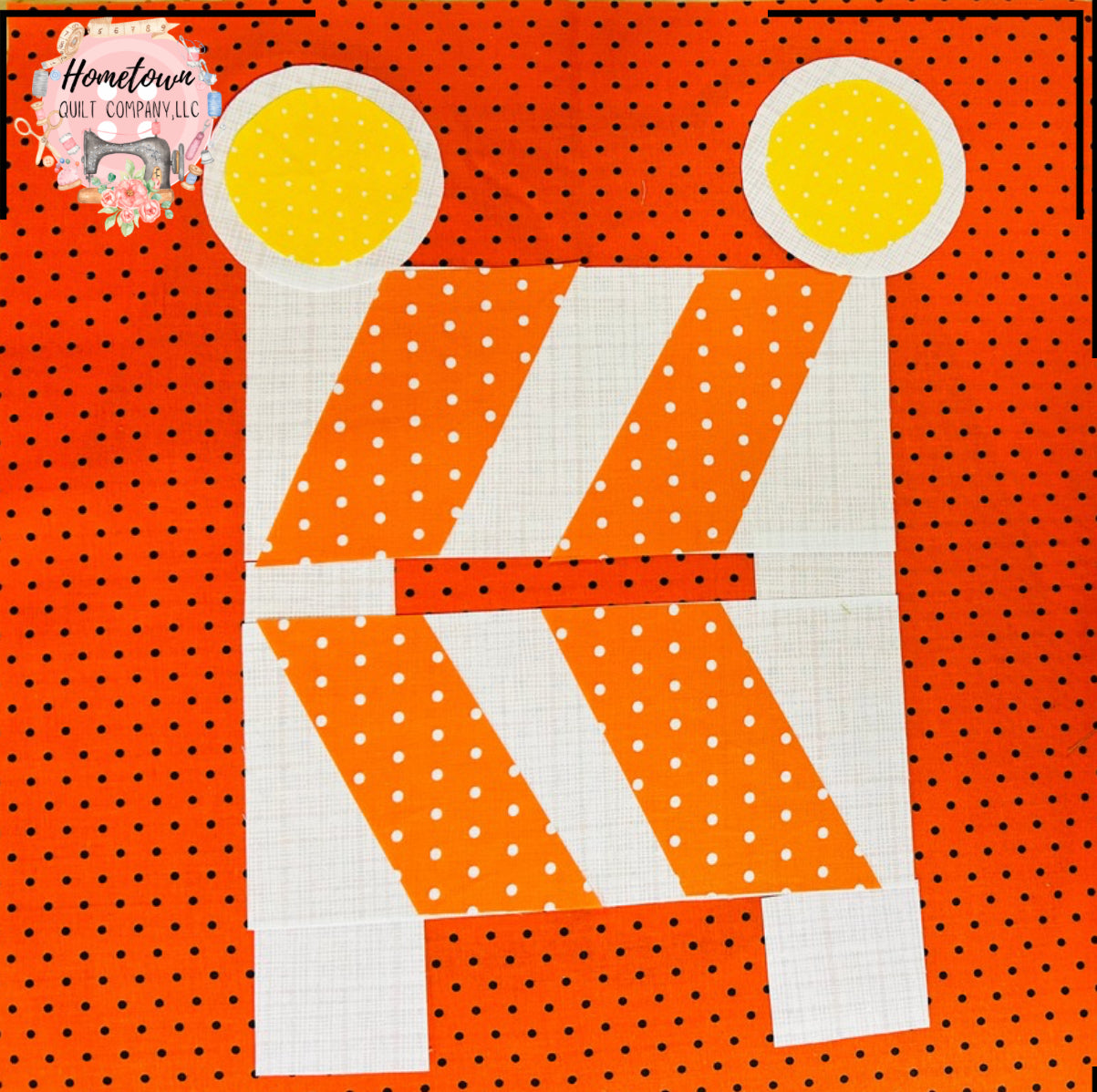 Construction Sign  Applique