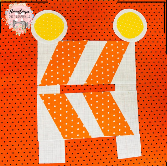 Construction Sign  Applique