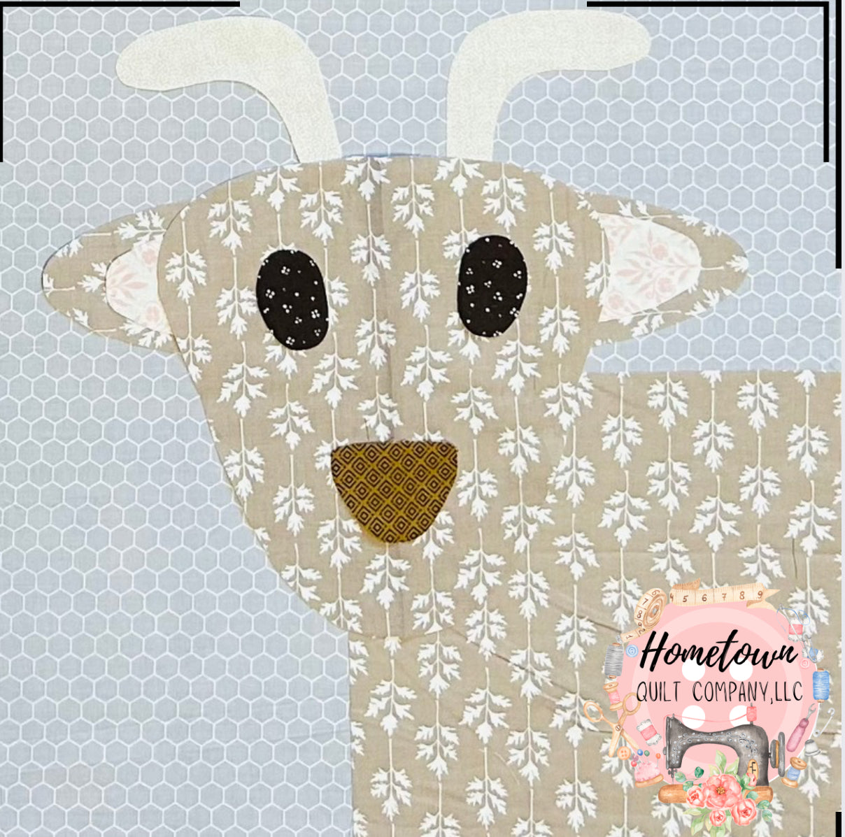 Goat Block Template – Hometown Quilt Company