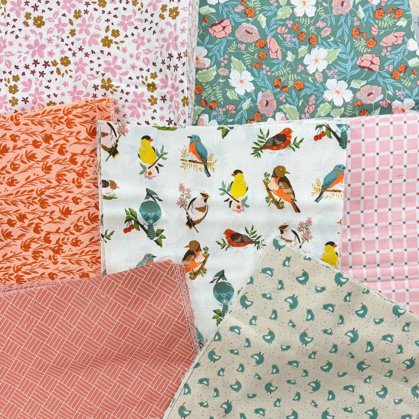 56x64 inch Playroom Patchwork • Birds are Singing