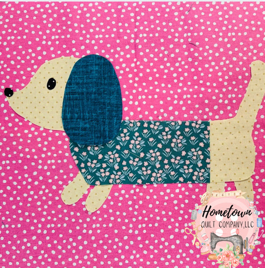 Dachshund Appliqué