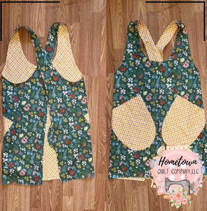 Cross Back Apron Printed Template