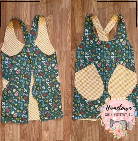 Cross Back Apron Template
