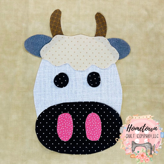 Cow Four Appliqué Pattern