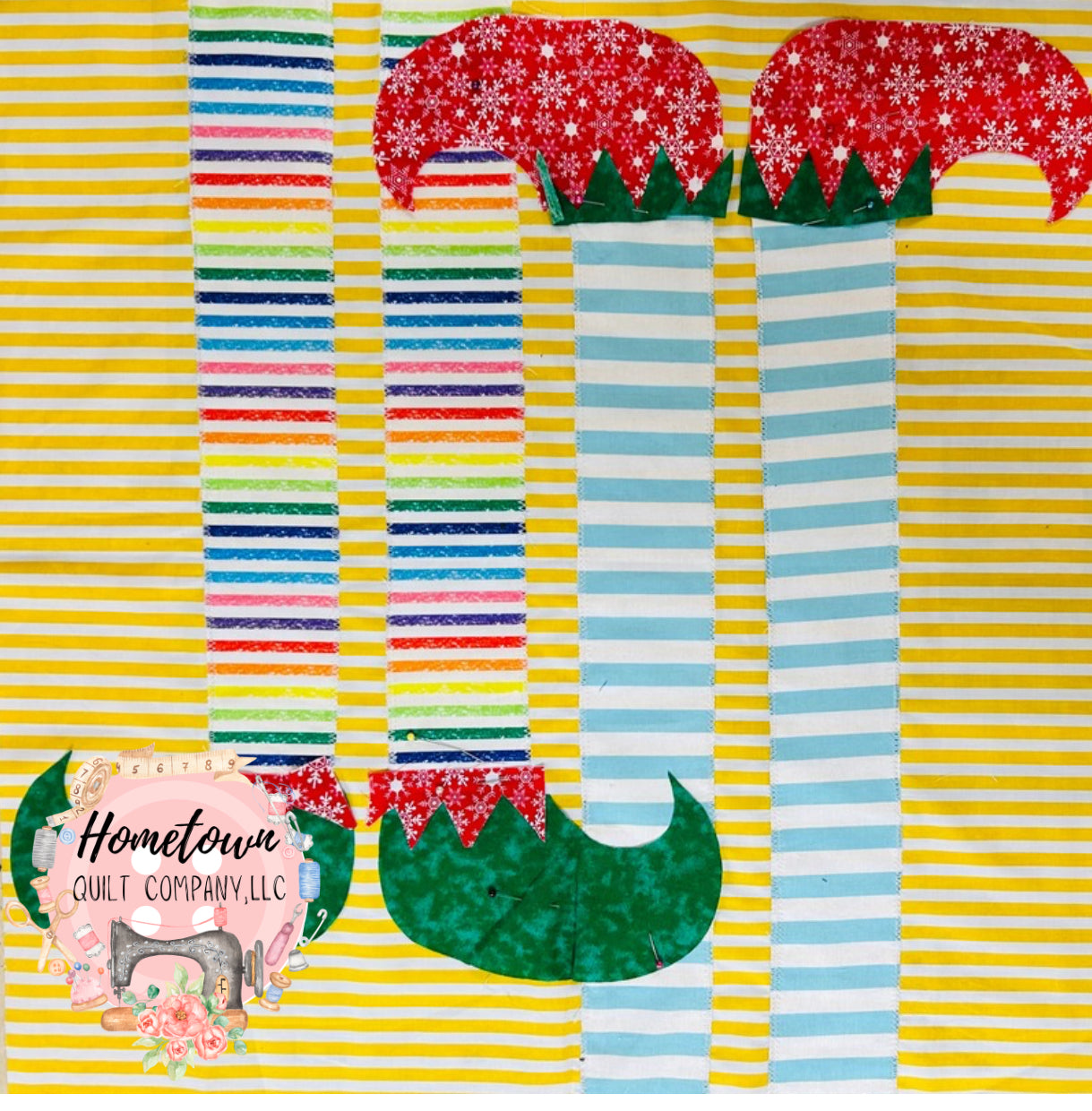 Elf Feet 24x24 Appliqué