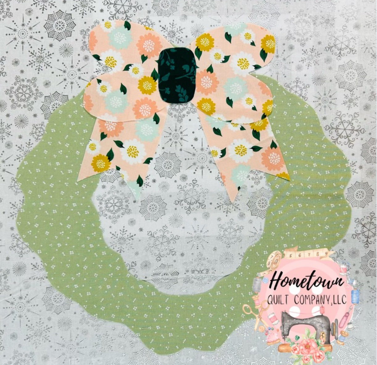 Wreath Appliqué Pattern