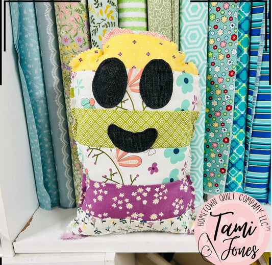 Patchwork Ghost Stuffie Template