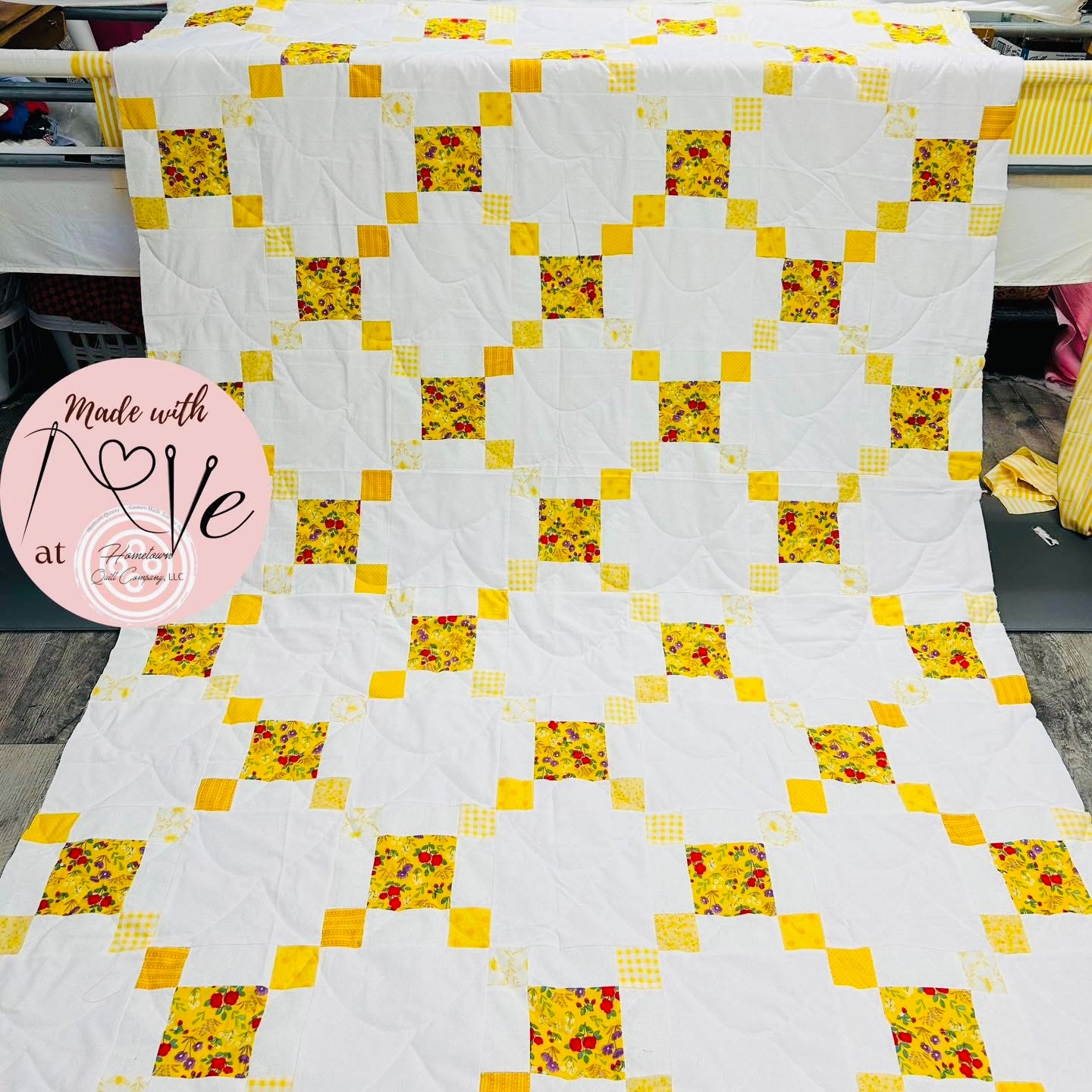 Garden Hopscotch Quilt Printed Pattern