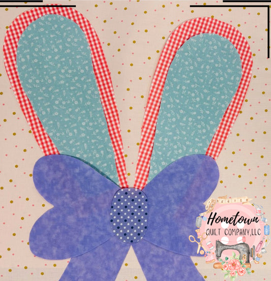 Bunny Ears and Bow Appliqué