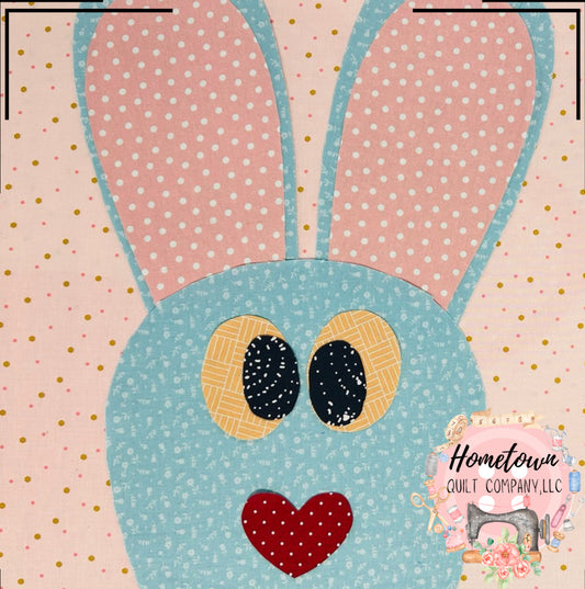 Blue Bunny Appliqué