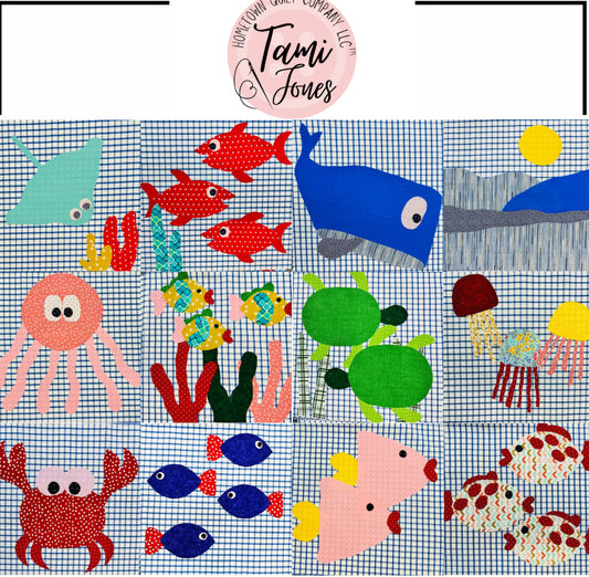 Ocean Appliqué Template Set