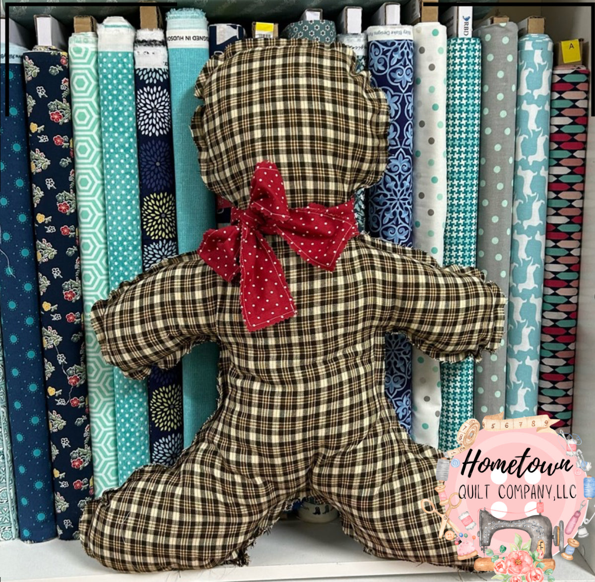 Gingerbread Man Stuffie Template • Digital Download – Hometown Quilt ...