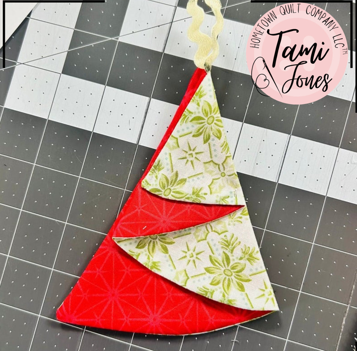 Fabric Christmas Tree Christmas Ornament Template