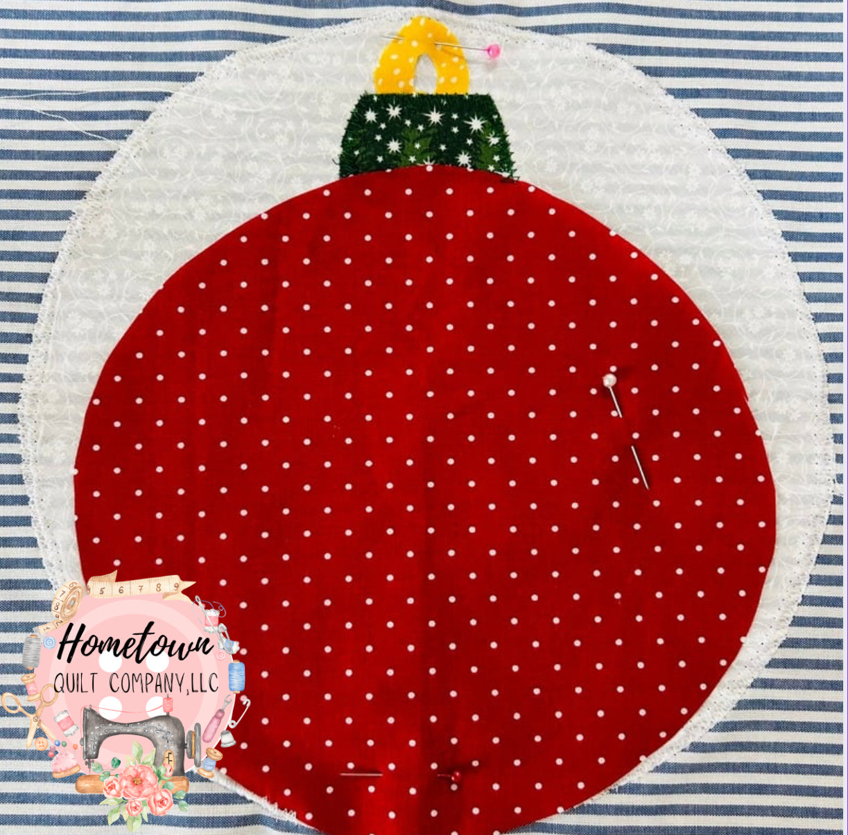 Ornament Two 12x12 Appliqué Pattern