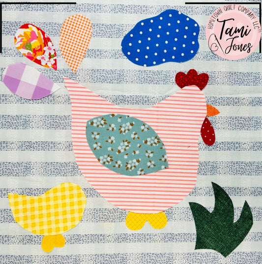 Chicken Three Appliqué