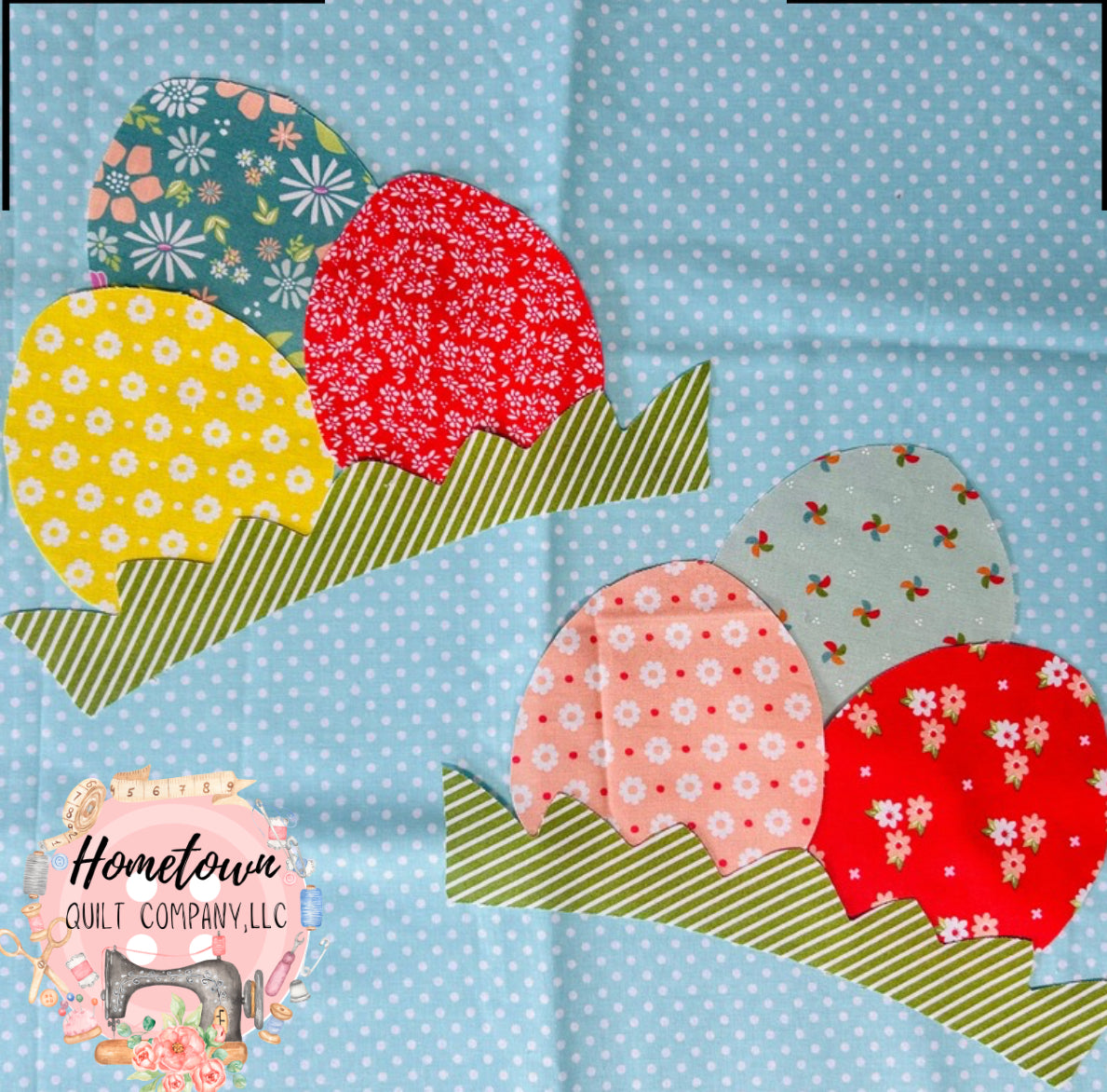 Eggs One Block Applique