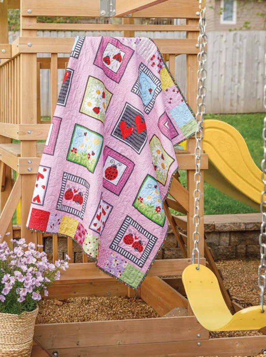 Little Ladies Panel Quilt Kit with Backing Fabric