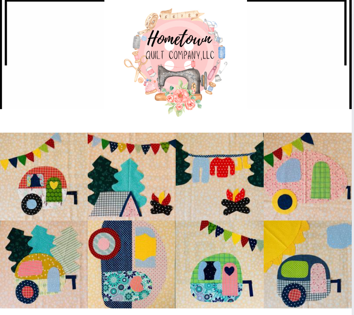 Campers Appliqué Set