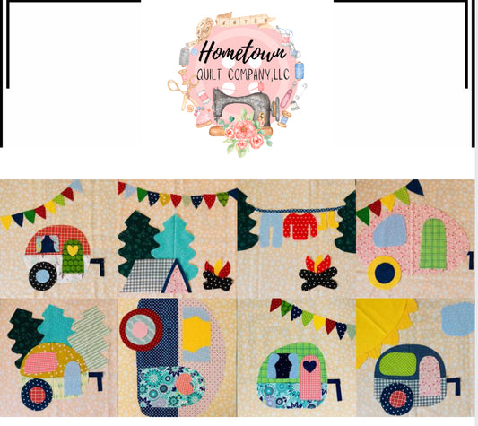 Campers Appliqué Set