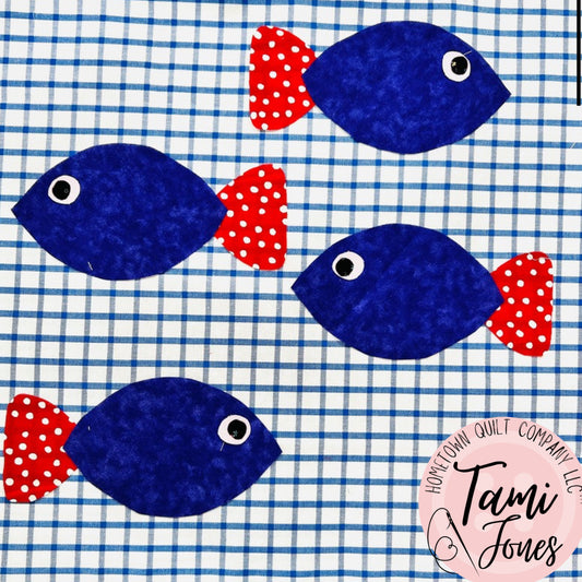 Fish Two Block Applique