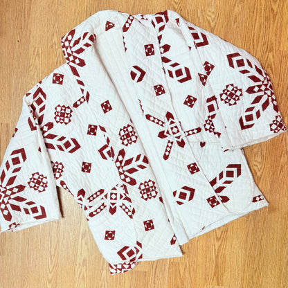 Raw Edge Quilt Coat