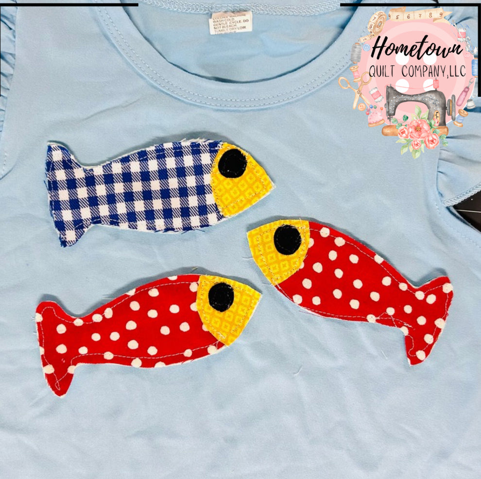 One Fish Two Fish Block Template – Hometown Quilt Company