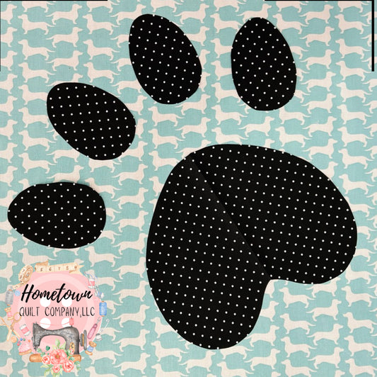 Pawprint Two Block Template