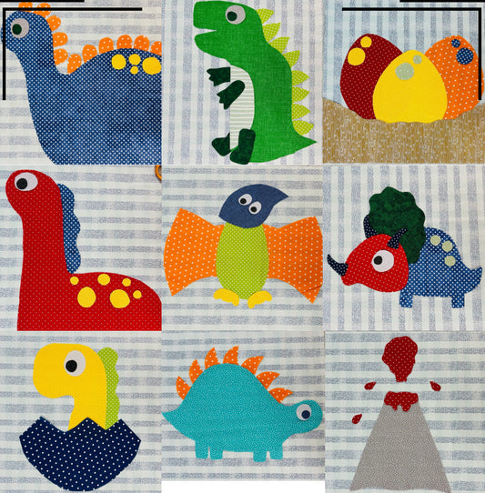 Dinosaurs Appliqué Set