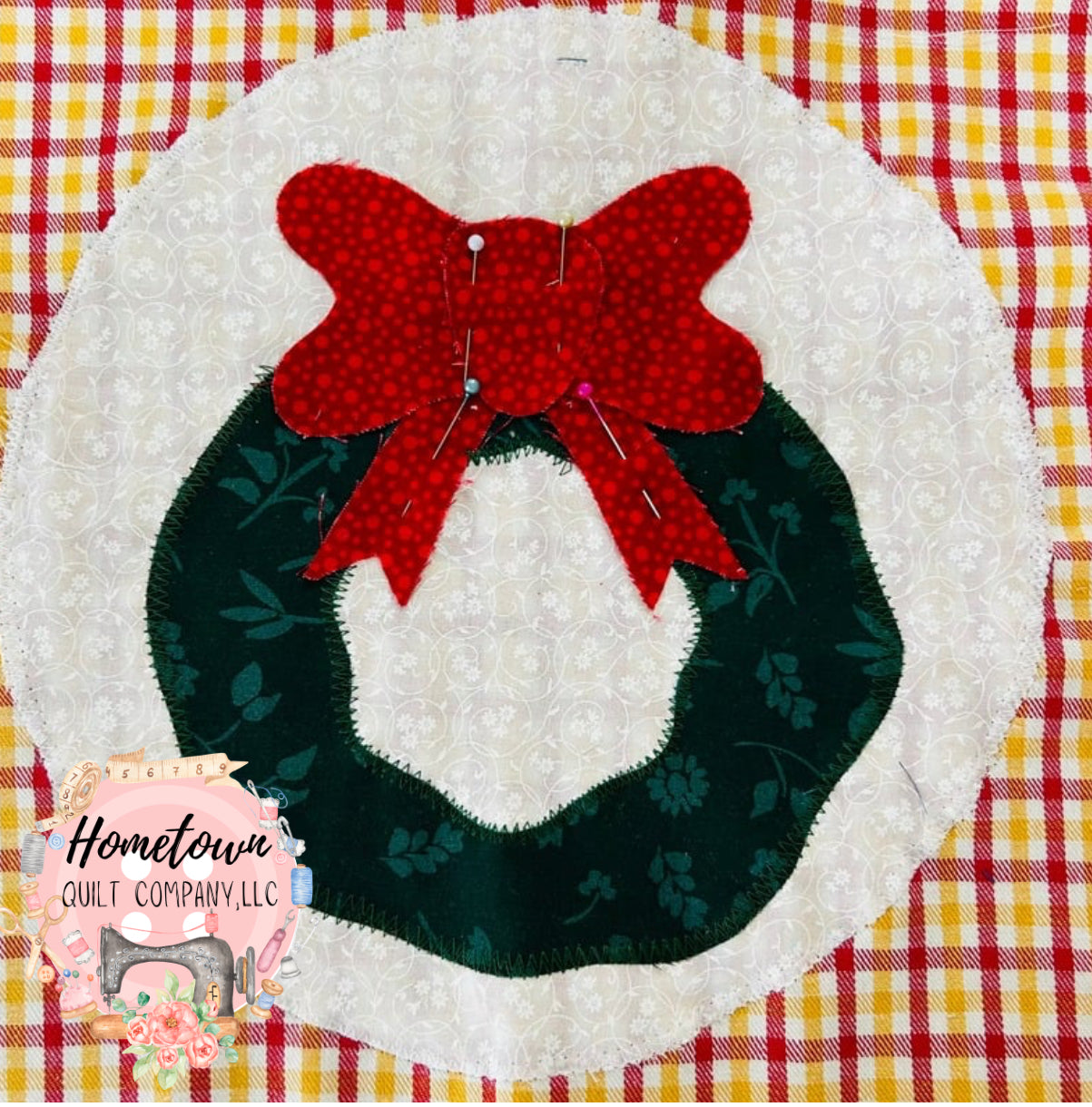 Wreath Two 12x12 Appliqué Pattern