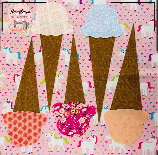 Ice Cream Two Appliqué