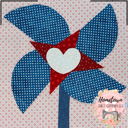 Pinwheel Block Template