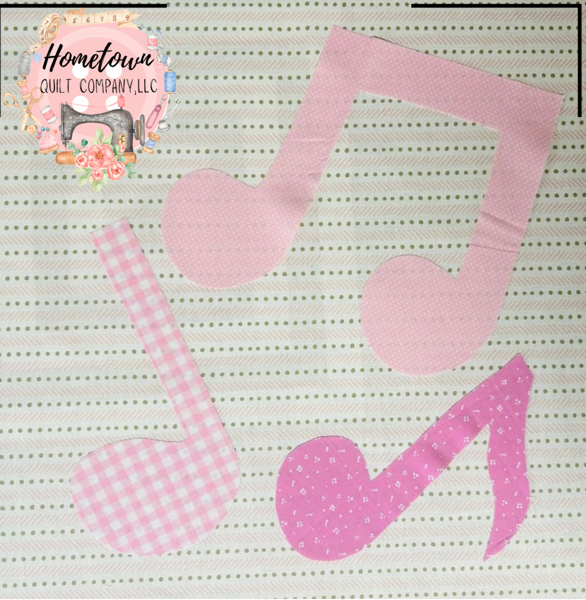 Music Notes Block Template – Hometown Quilt Company