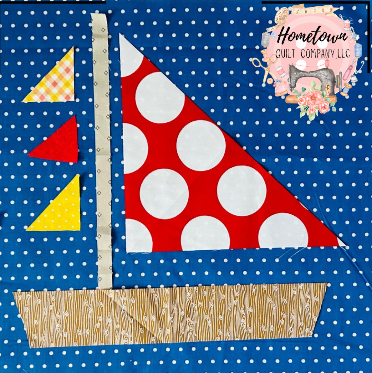 Sailboat Five Appliqué