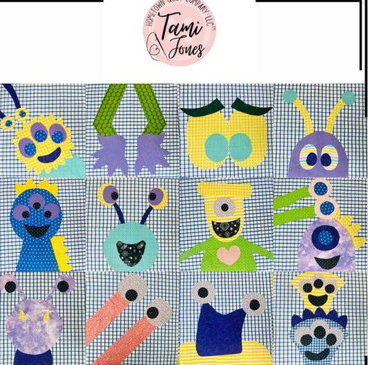 Monster Appliqué Template Set