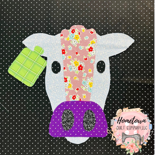 Cow One Appliqué Pattern