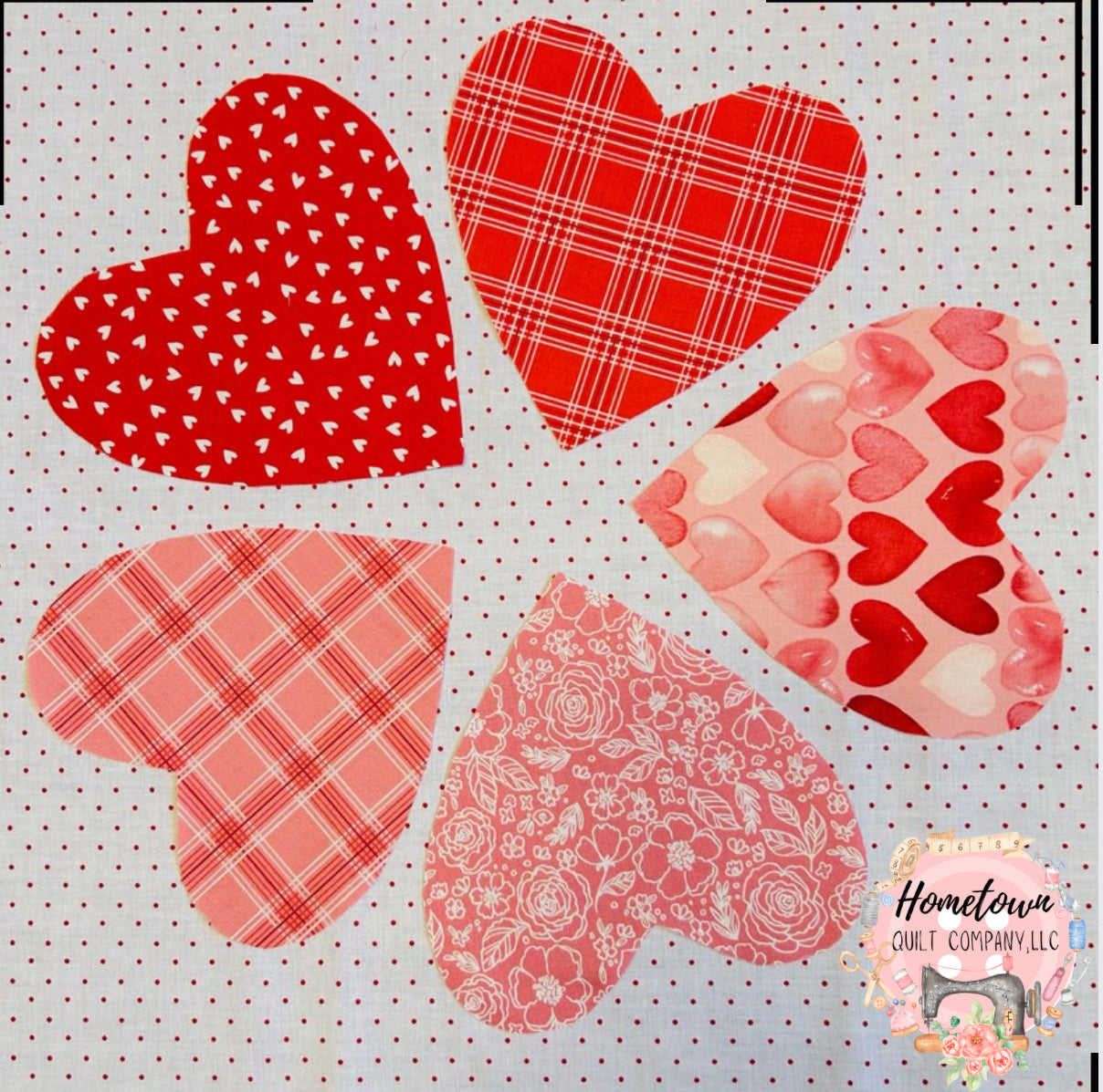 Hearts 5 Block Template