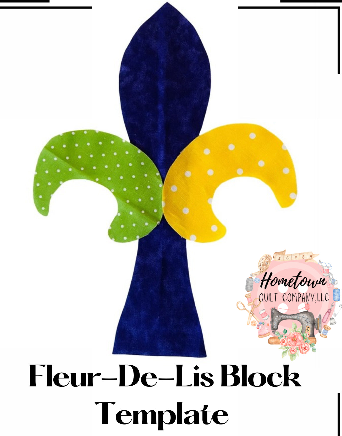Fleur-De-Lis Block Template