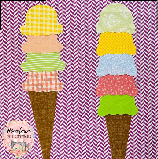 Ice Cream Four Appliqué