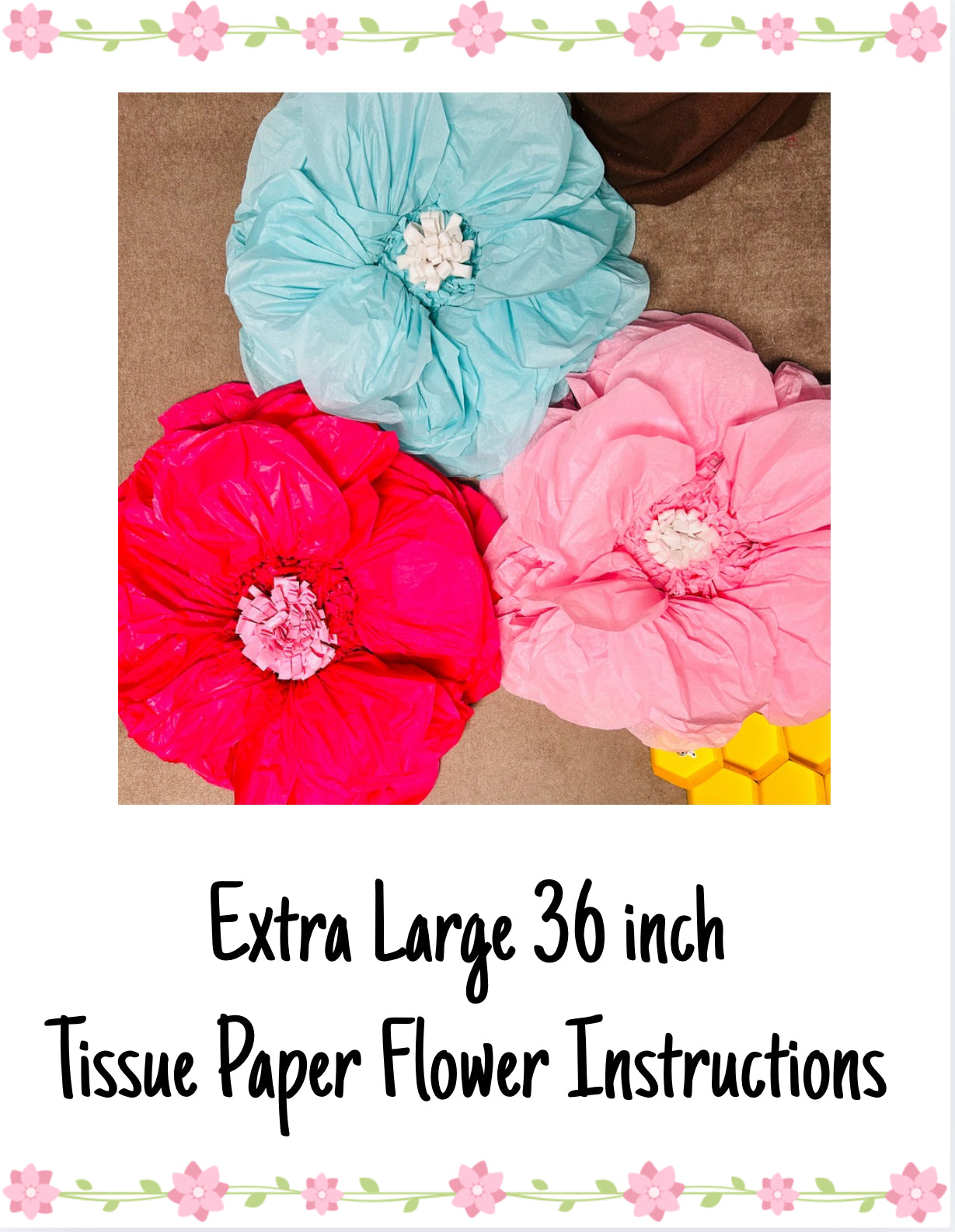 Tissue Paper Flower Pattern