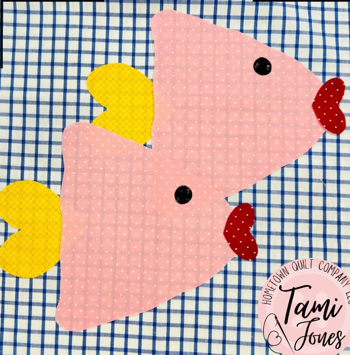 Fish One Applique Template – Hometown Quilt Company
