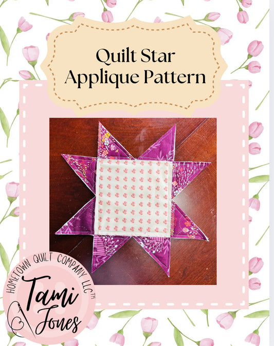Quilt Star for T-Shirt Pattern